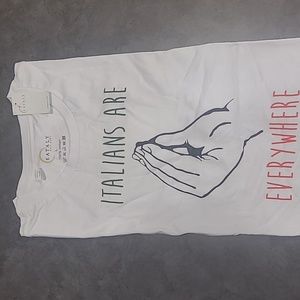 New Italians are Everywhere Italy Eataly Large NWT